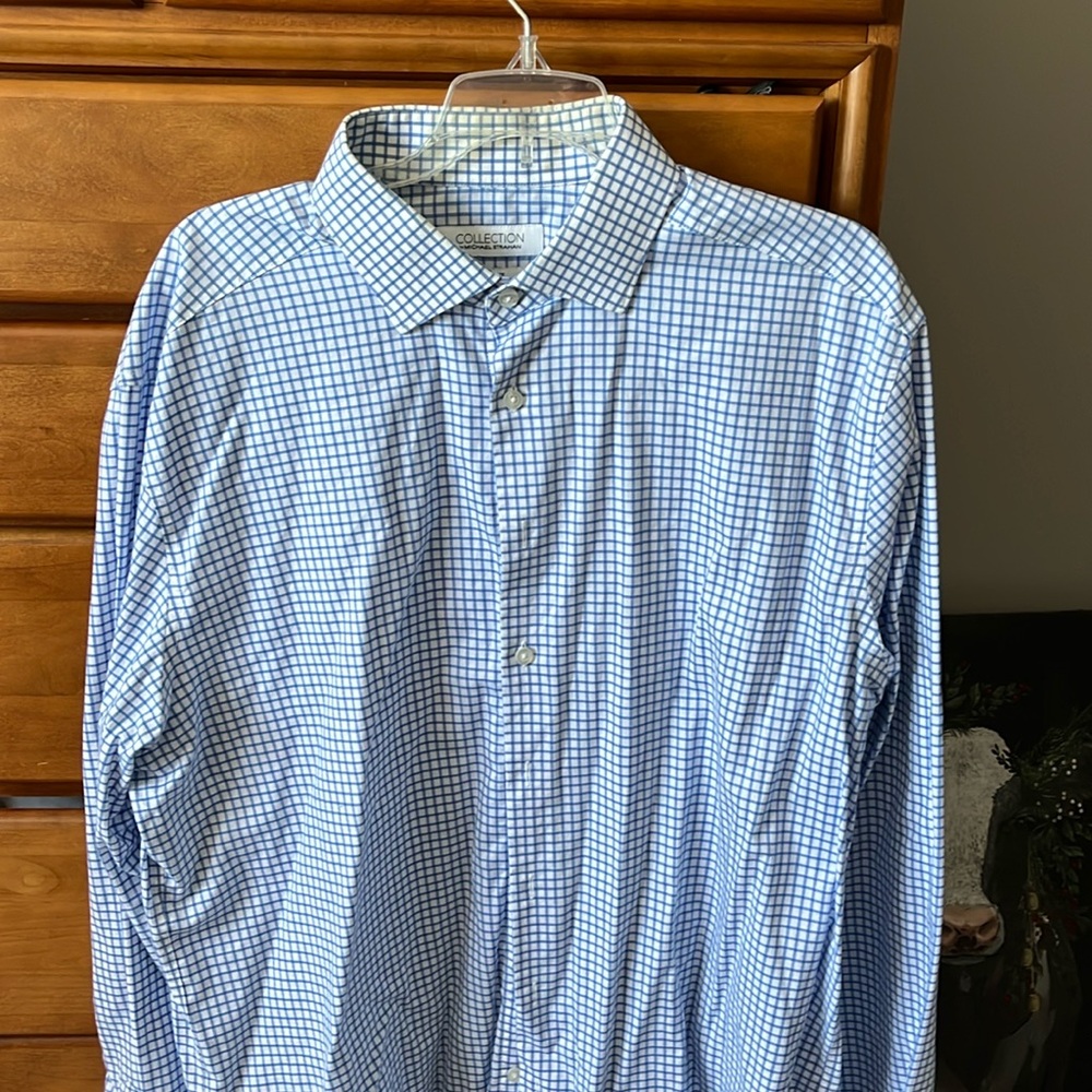 Michael Strahan long sleeve dress shirt